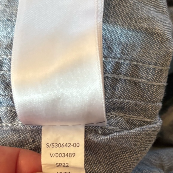 Athleta Cabo 100% Linen Jogger Pants Chambray Blue Size 6 - Picture 14 of 14